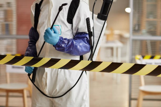 Professional Biohazard technician working in Elwood, NY